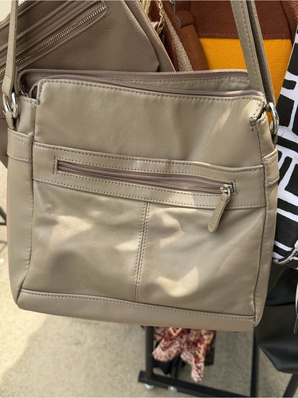 Giani Bernini Taupe Crossbody Bag